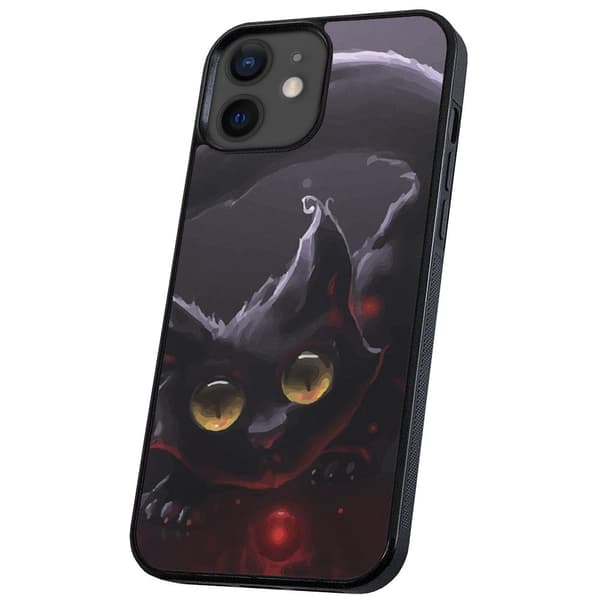 iPhone 12 Mini - Cover/Mobilcover Sort Kat