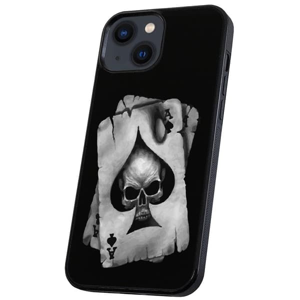 iPhone 13 Mini - Cover/Mobilcover Dødningehoved Kortspil