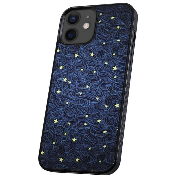 iPhone 12 Mini - Cover/Mobilcover Stjernemønster