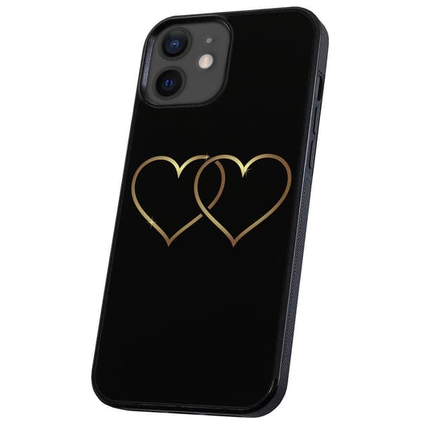 iPhone 12 Mini - Kuoret/Suojakuori Double Hearts