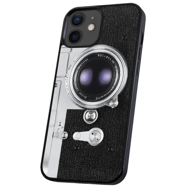 iPhone 12 Mini - Deksel/Mobildeksel Retro Kamera