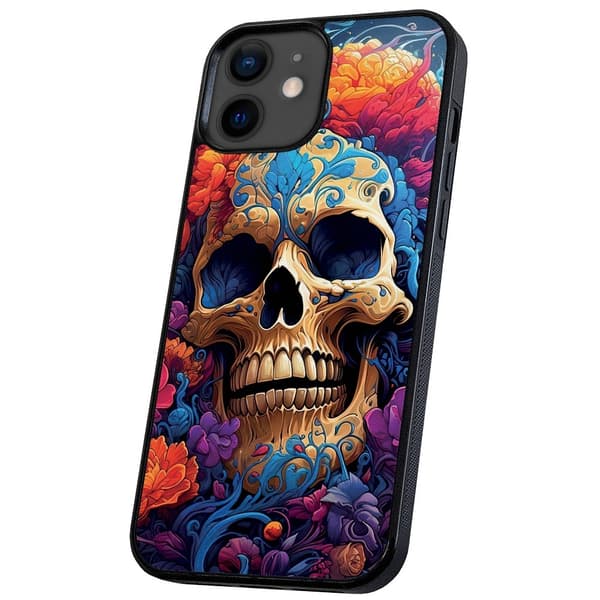 iPhone 12 Mini - Deksel/Mobildeksel Skull