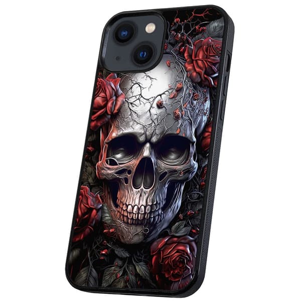 iPhone 13 Mini - Cover/Mobilcover Skull Roses