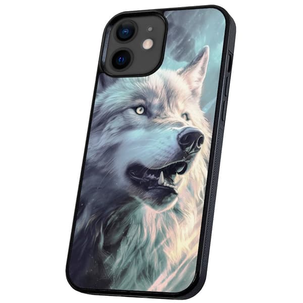iPhone 12 Mini - Deksel/Mobildeksel Wolf