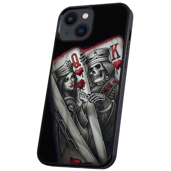 iPhone 13 Mini - Kuoret/Suojakuori King Queen Korttipakka