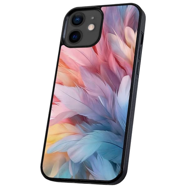 iPhone 12 Mini - Deksel/Mobildeksel Feathers
