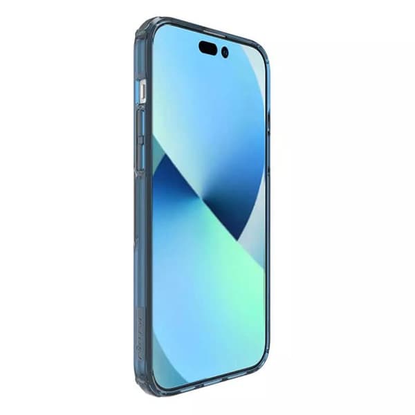 Skyddshölje - NILLKIN - iPhone 15 Plus - TPU - Blå - Semi-styv