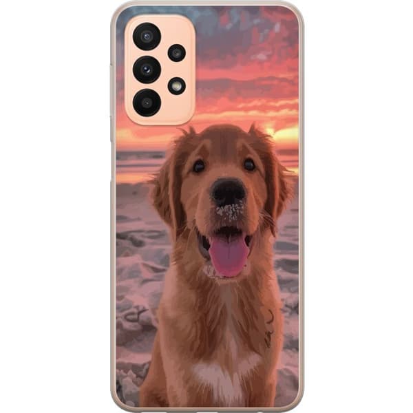Samsung Galaxy A23 Läpinäkyvä kuori Koira