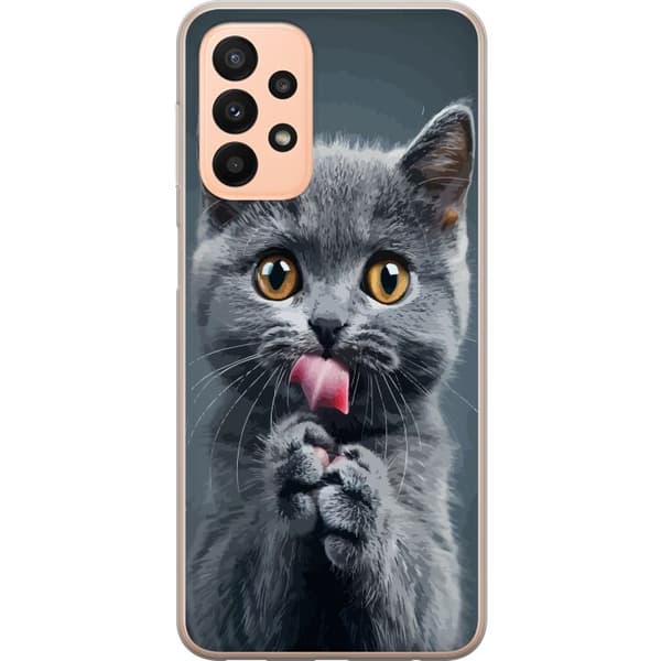 Samsung Galaxy A23 Gennemsigtig cover Kat