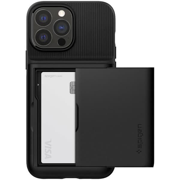 Coque - SPIGEN - Slim Armor CS - Dubbel skydd - iPhone 13 Pro Max - Svart