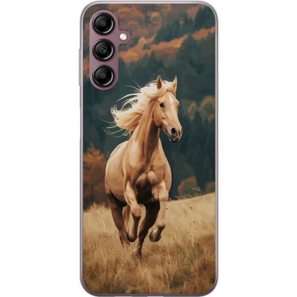 Samsung Galaxy A14 5G Gennemsigtig cover Løbende Hest