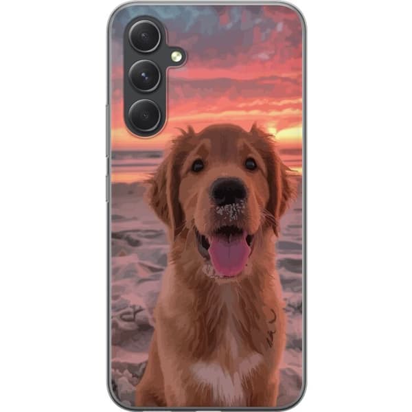 Samsung Galaxy A55 Gjennomsiktig deksel Hund