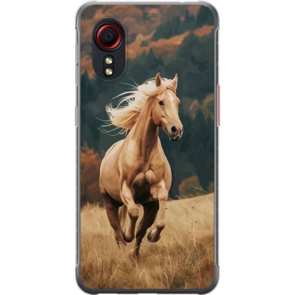 Samsung Galaxy Xcover 5 Gennemsigtig cover Løbende Hest