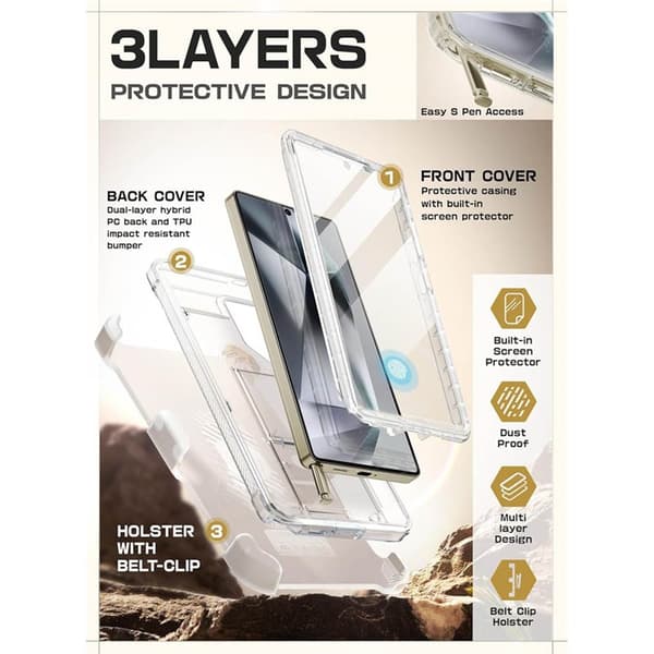 SUPCASE UB Pro 2-set Samsung Galaxy S25 Ultra - Clear