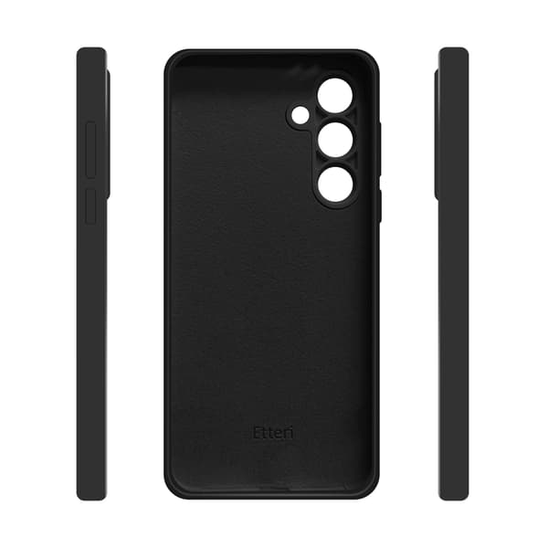 Etteri silikonikuori mikrokuituvuorella Samsung Galaxy A16 4G / A16 5G - Svart - Svart