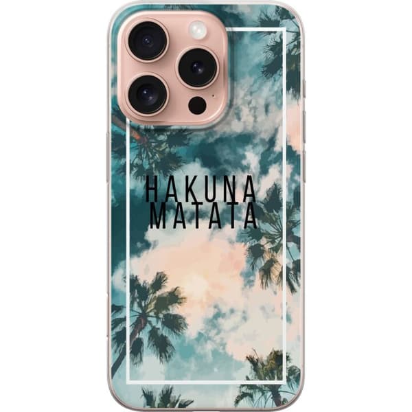 Apple iPhone 16 Pro Gennemsigtig cover Hakuna Matata