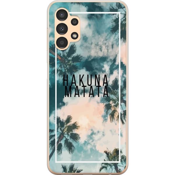 Samsung Galaxy A13 Läpinäkyvä kuori Hakuna Matata