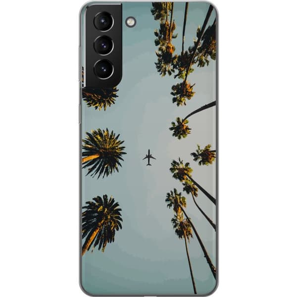 Samsung Galaxy S21+ 5G Genomskinligt Skal Sommar, flygplan