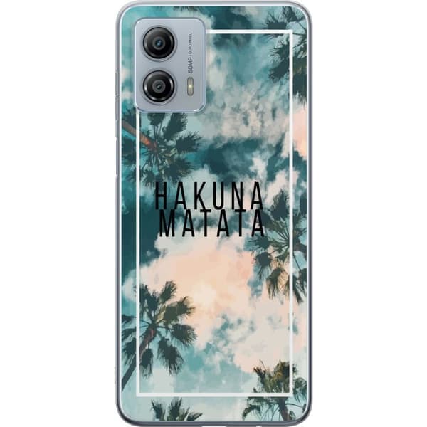 Motorola Moto G53 Genomskinligt Skal Hakuna Matata
