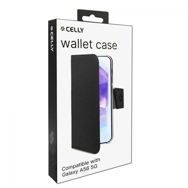 Celly Samsung Galaxy A56 Etui Wally Wallet Case Sort