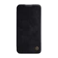 Miniatyrbillede 1 af 3: Etui Nillkin Qin Pro Læder til iPhone 14 Pro Max (sort)