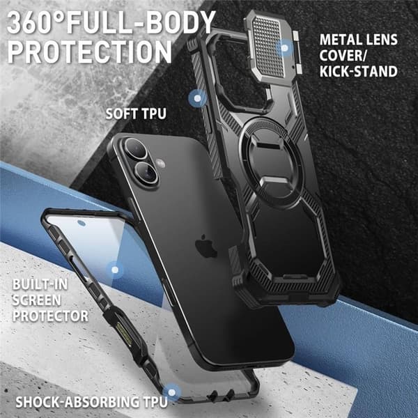 i-Blason Armorbox kotelo Apple iPhone 16 Plus - Musta