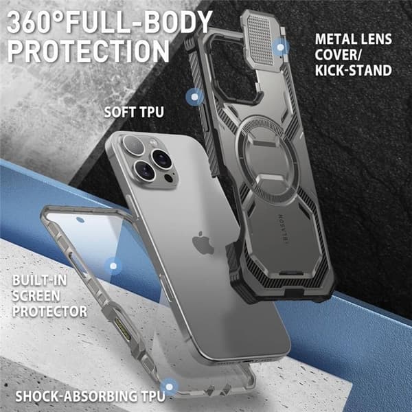i-Blason Armorbox deksel Apple iPhone 16 Pro - TiGray