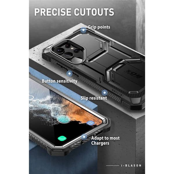i-Blason Armorbox cover 2-set Samsung Galaxy S23 Ultra - Black