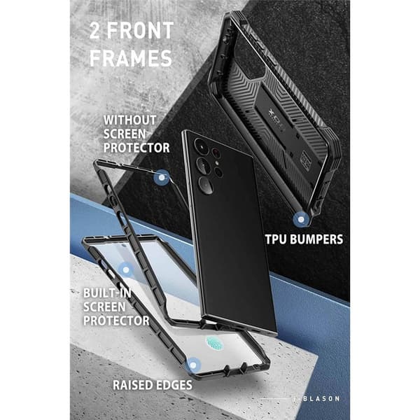 i-Blason Armorbox cover 2-set Samsung Galaxy S23 Ultra - Black