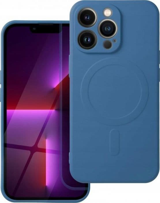 Coque telefon - bumper telefon Oem SILICONE MAG COVER kompatibel med MagSafe för IPHONE 16 Pro blå