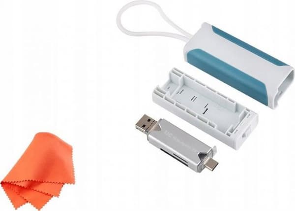 Pochette etui connecte Jjc cover etui för minneskort MCR-STM5WB med USB 3.0 kortläsare