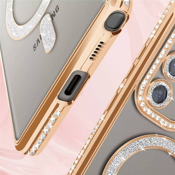 Diamond bling MagSafe deksel Samsung Galaxy S25 Ultra - Gold