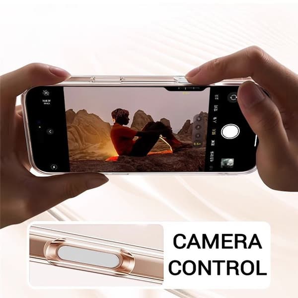 MagSafe Camera Control suojakuori Apple iPhone 16 Pro Max - Läpinäkyvä