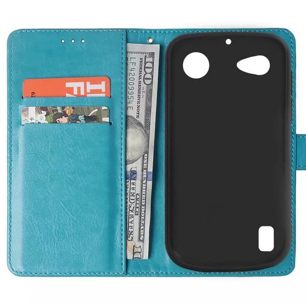 Wallet cover 2-kort Doro Leva L10 - Lyseblå