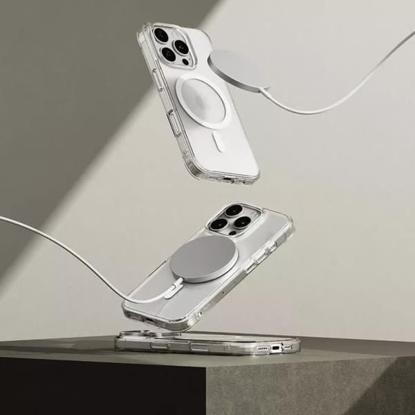 MagSafe ringke fusion skal för Apple iPhone 16 Pro Max transparent