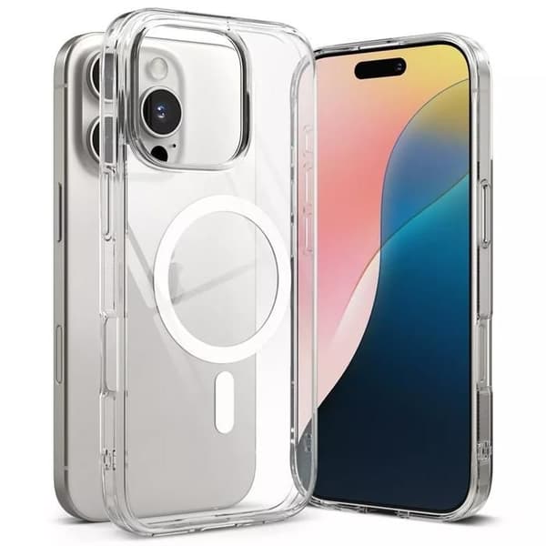 MagSafe ringke fusion skal för Apple iPhone 16 Pro Max transparent