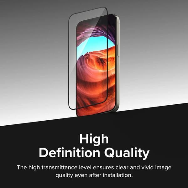 Coque för iPhone 16 Pro Max (2-pack) - Härdat Glas Ringke Easy Slide - Genomskinlig
