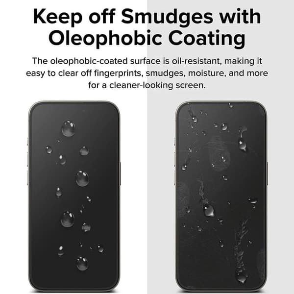 Coque för iPhone 16 Pro Max (2-pack) - Härdat Glas Ringke Easy Slide - Genomskinlig