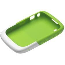 Coque BlackBerry Premium Skin - Curve 9300/8520 - Vit - Grön/Vit - Mjuk - Syntetisk - Slät