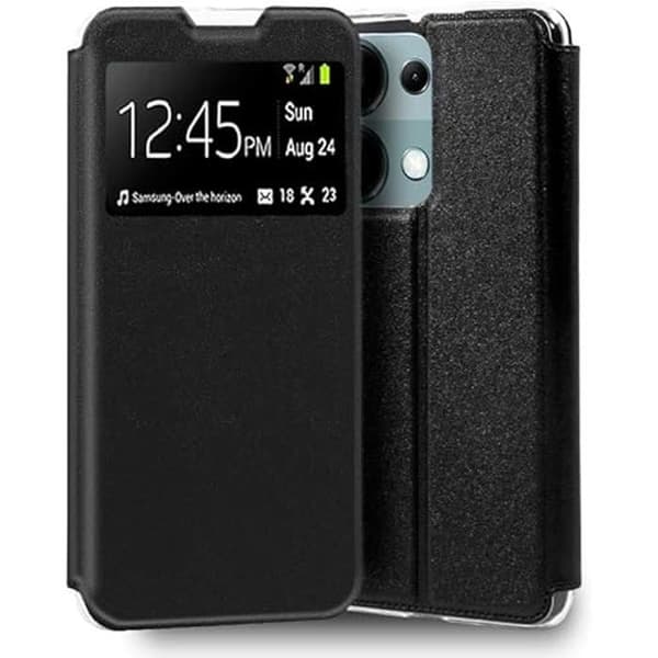 Cool Flip Cover Case för Xiaomi Redmi Note 13 Pro Plain Black