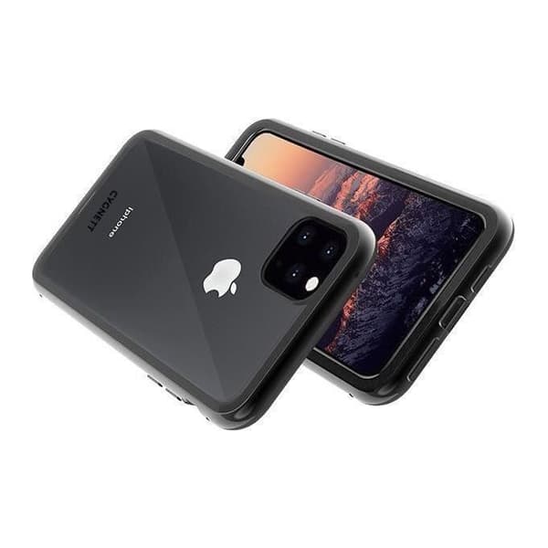 Cygnett Dubbel Ozone Magnetisk 9H Härdat Glas Skal för iPhone 11 Pro Max - Svart