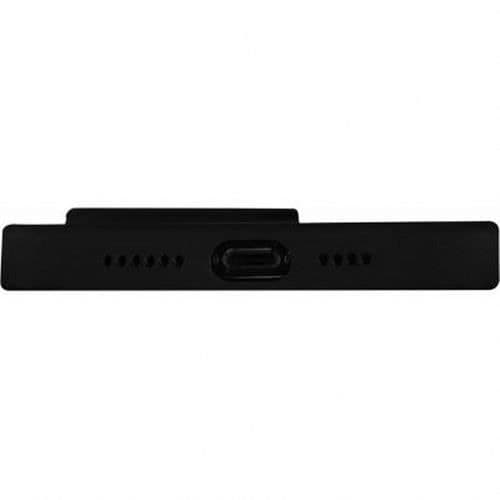 Fodral - DBRAMANTE1928 - Monaco - MagSafe kompatibel - iPhone 15 - Svart - Halvstyv - Blank - Elegant