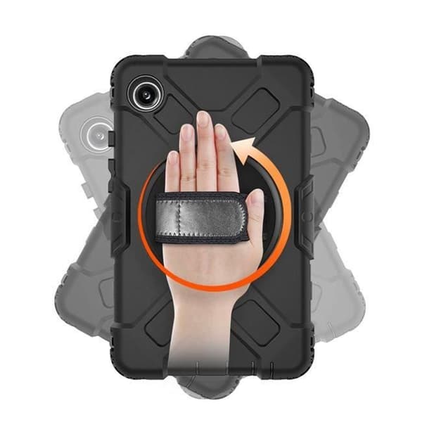 Fodral till Galaxy Tab A9 - EIGER - Fullständigt skydd - 360° roterande handtag