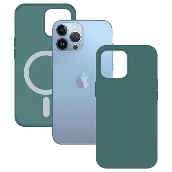 Ksix Magcharge Fodral för iPhone 13 Pro Semi-Rigid Green