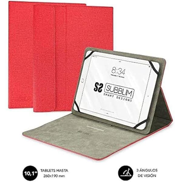Clever Stand Tablet Case 10,1" Röd