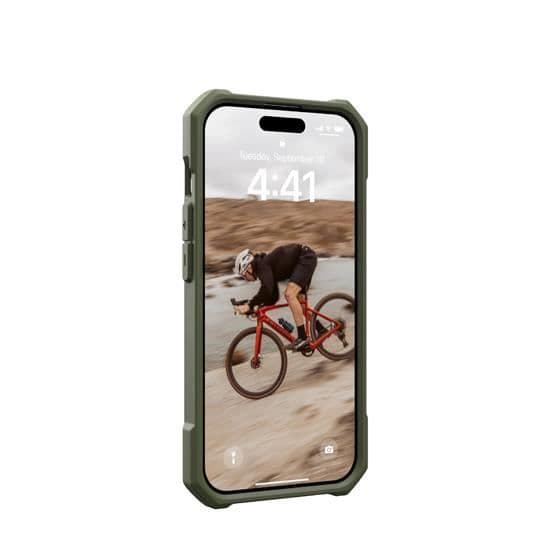 Coque - UAG - Essential Armor - iPhone 15 Pro Max - Oliv - Förstärkt skydd