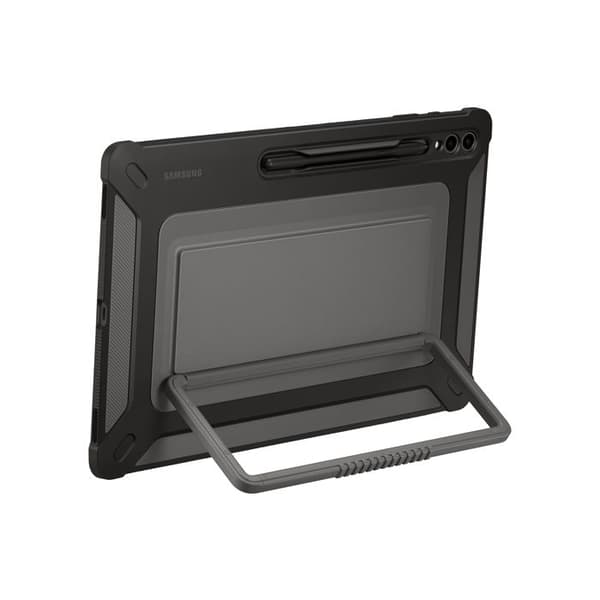 Förstärkt baksida - Samsung - Galaxy Tab S9 Ultra - Svart - Militärmotstånd - Ställfunktion