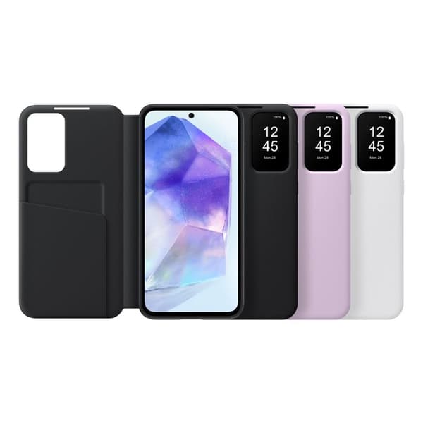 Etui - Samsung - Galaxy A55 5G - Lavendel - Integrerad kortfack - Touchkontroll