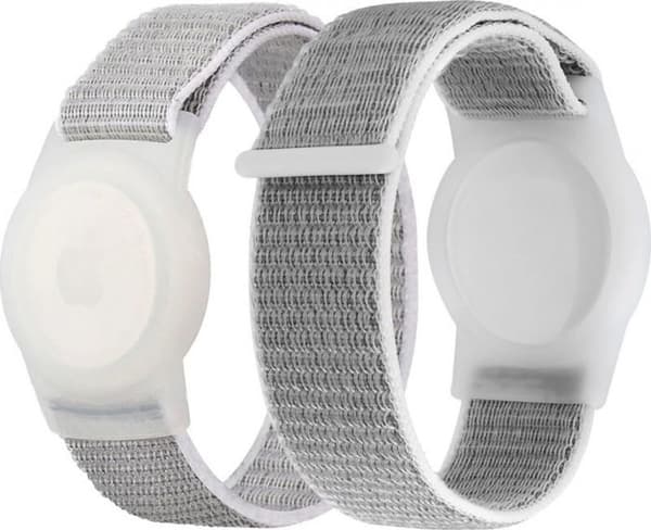 Mobil ursprung - FRL-ATSTR-GRY - Nylonfodral med grå rem för Apple Airtag
