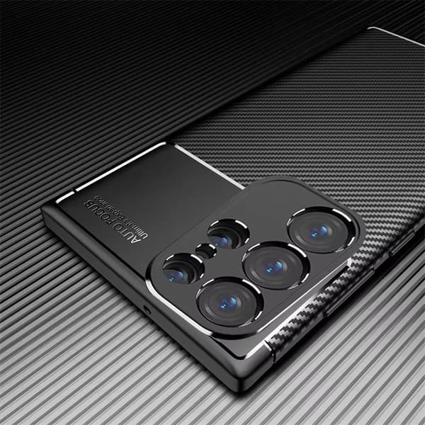 Samsung S25 Ultra Stöttåligt Slimmat Skal FullCarbon V4